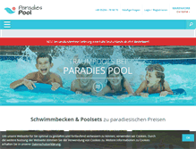 Tablet Screenshot of paradies-pool.de